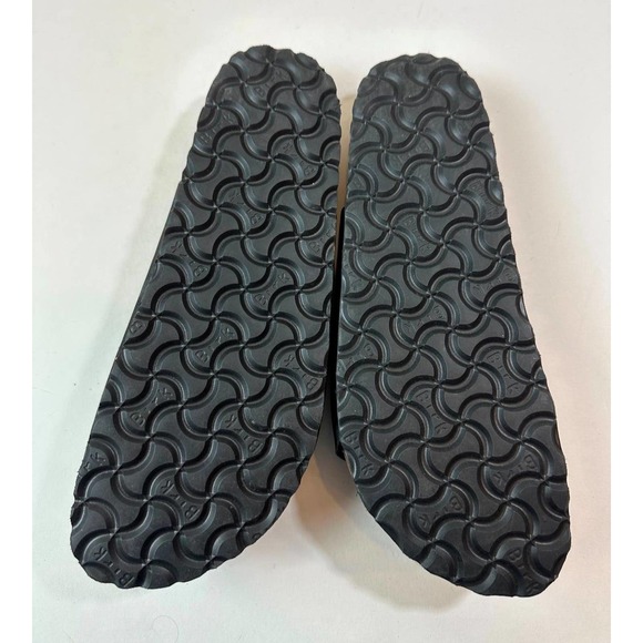 Birkenstock Granada Black Slides Two Strap Sandals Size 38 US 7 M5 EUC - Picture 7 of 9